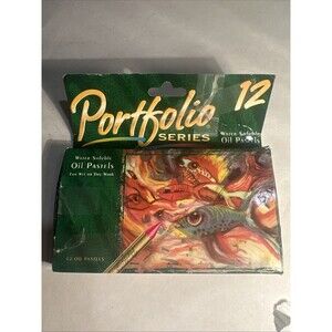 Portfolio 12 Water Soluble Oil Pastels, rarely used